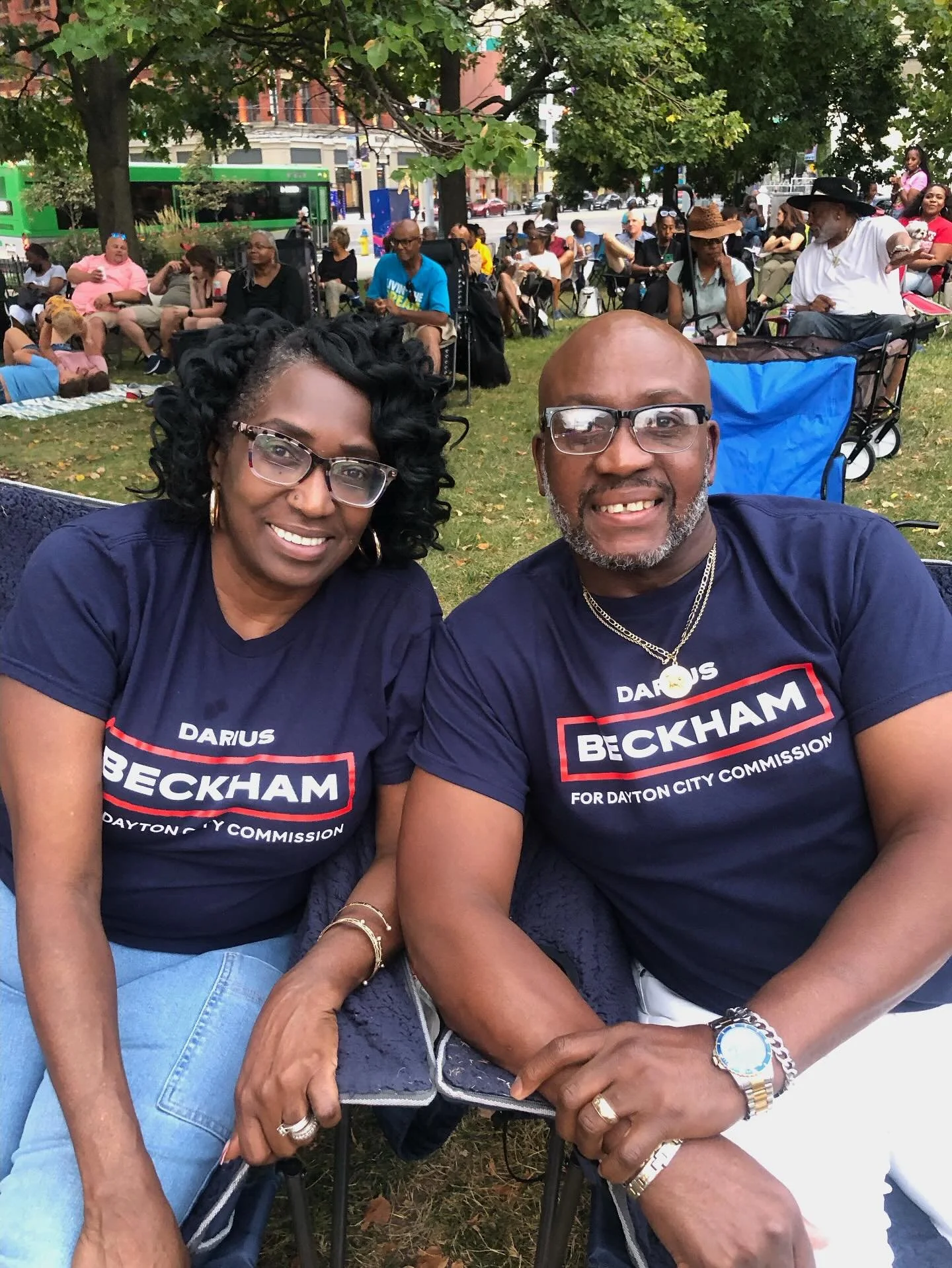 Big love to the parents for rocking the campaign shirts at the Levitt concert downtown tonight! Nothing like family support! 🙏🏾