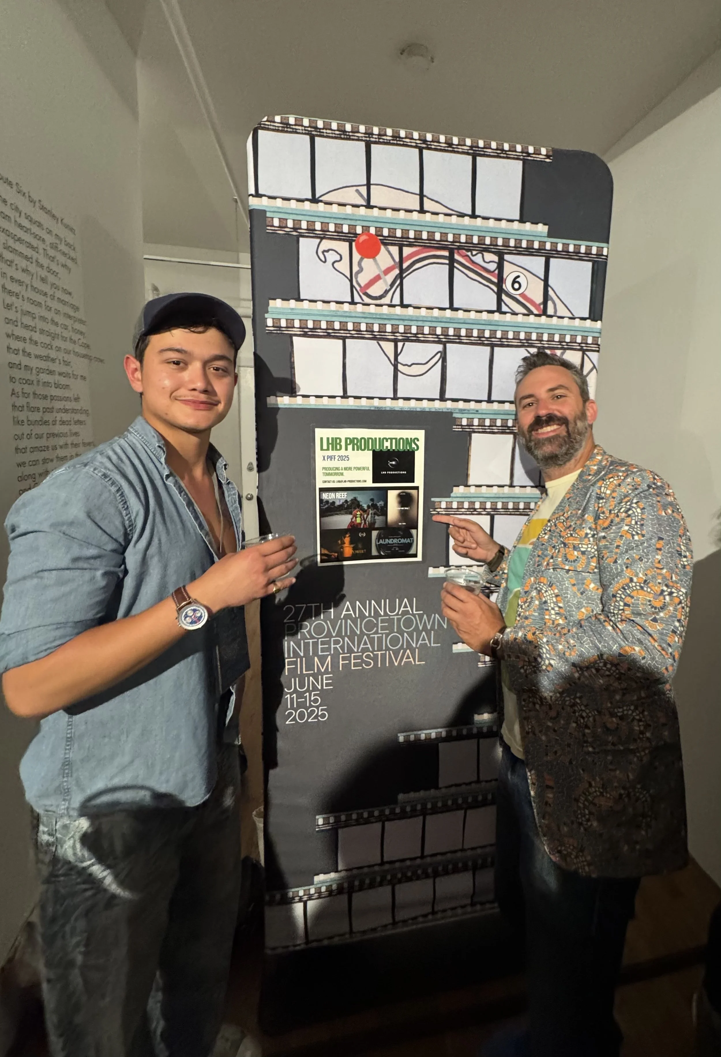 Lowell Bagley and director Alex Mitow during Industry Day at The Provincetown International Film Festival (sponsored by LHB Productions and SherpaFilms).