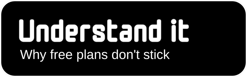 Black background with white text that says, Understand It button - Why coaching beats free plans, REP66 Pakenham