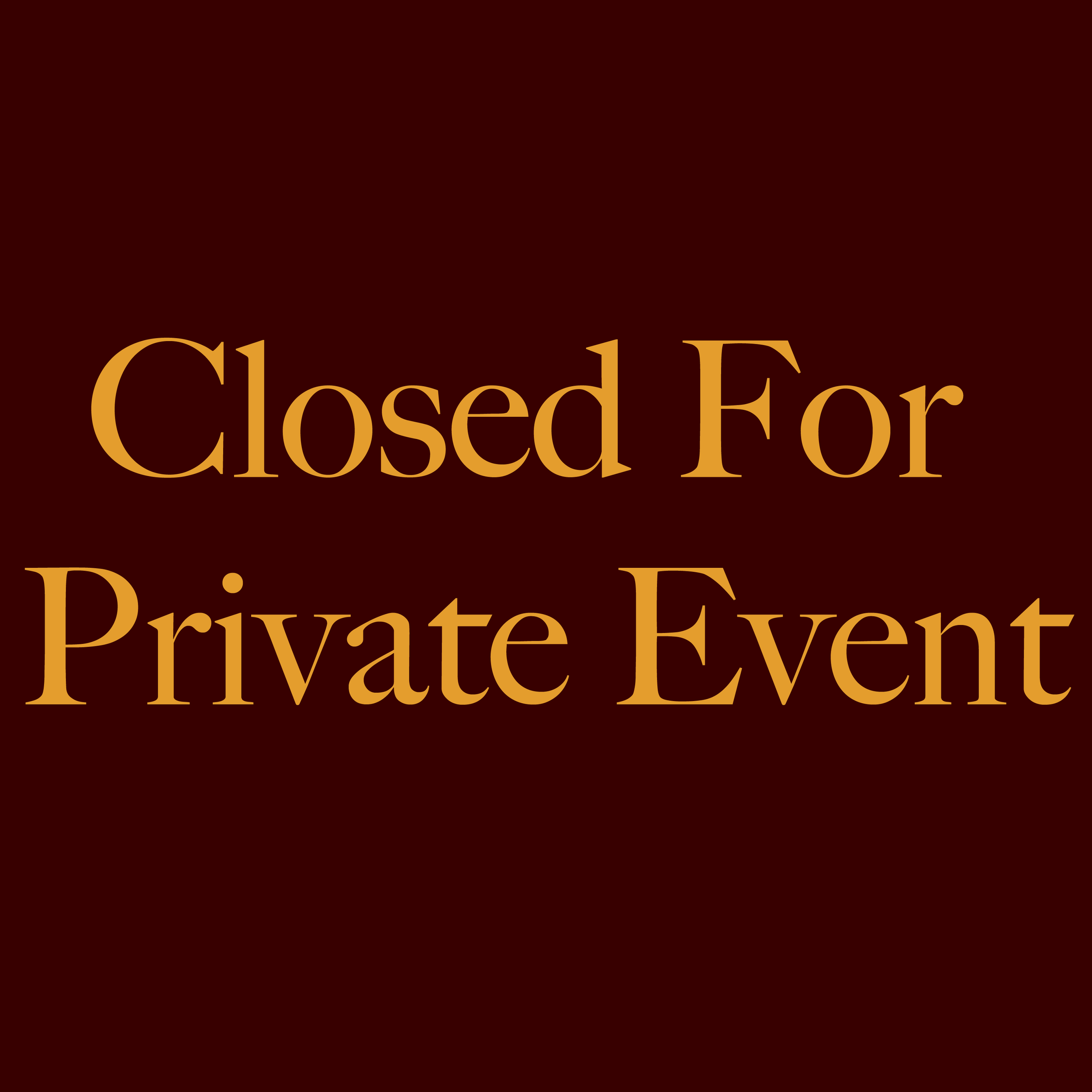 Private Event
