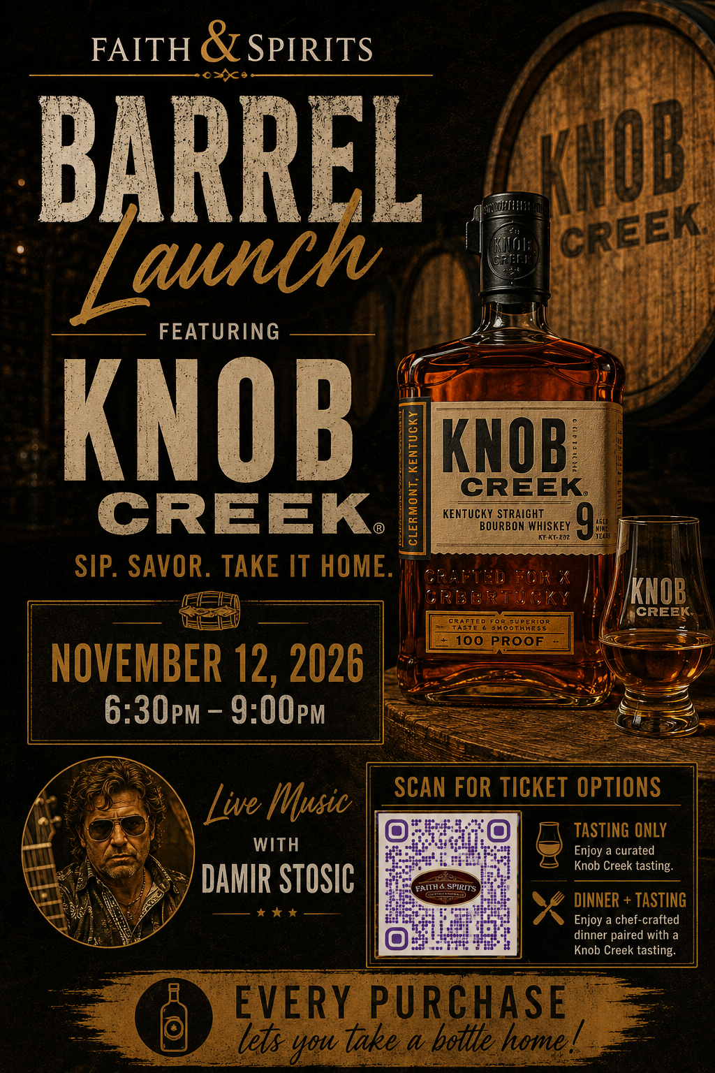 Knob Creek Barrel Dinner with Damir Stosic