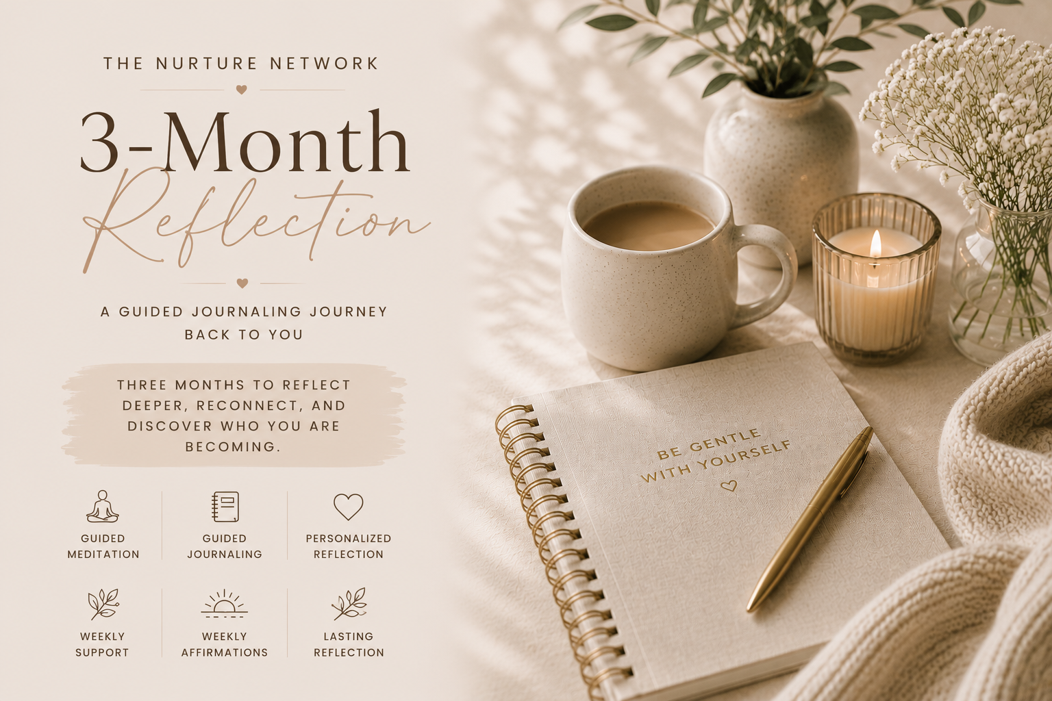 The 3-Month Reflection | Guided 1:1 Journaling