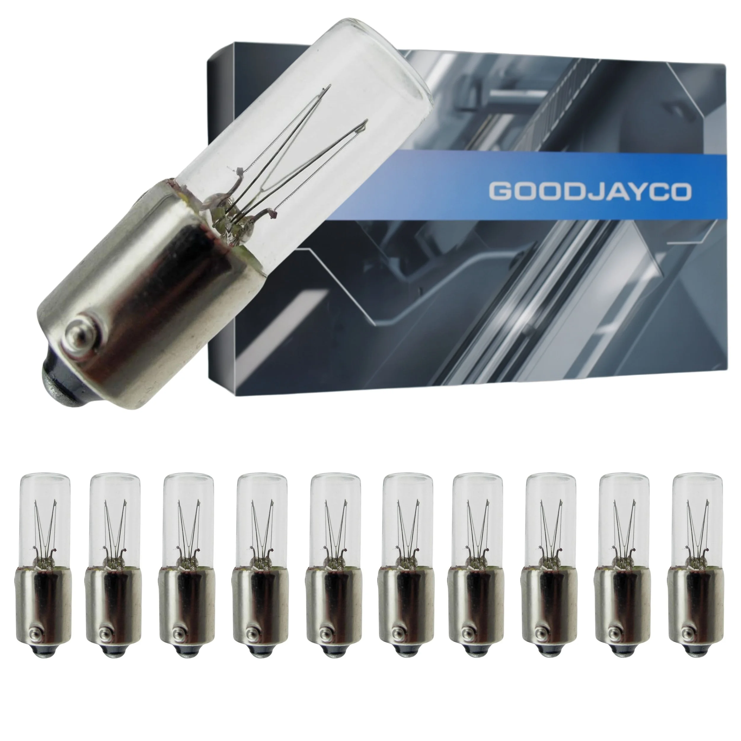 120MB Light Bulbs, 120V, 3W, T2.5 Shape, CC-7A Filament, BA9s Standard Base – Pilot & Indicator Lamp – Replaces: 130MB, 12078, 34503, 6905