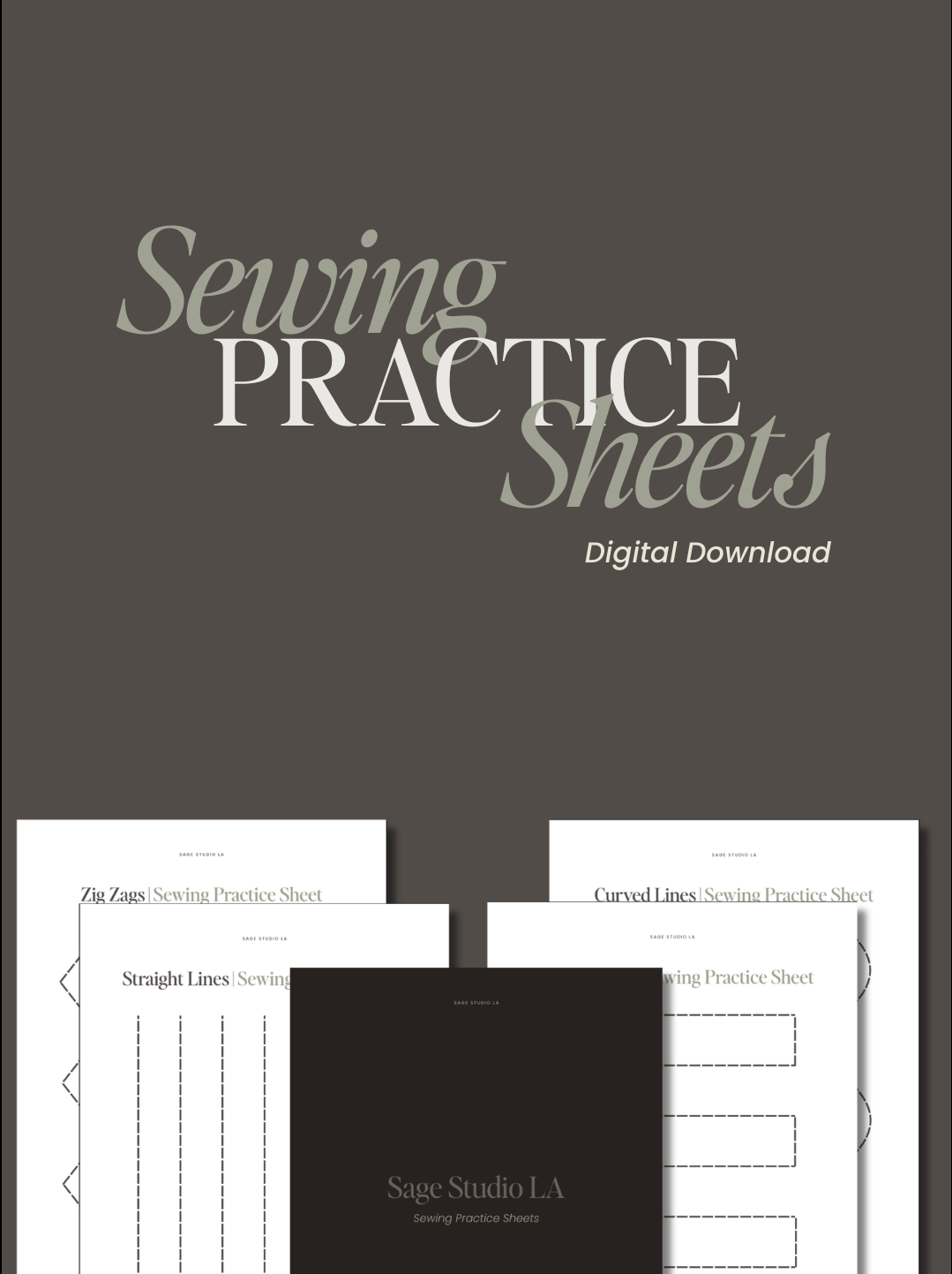Sewing Practice Sheets
