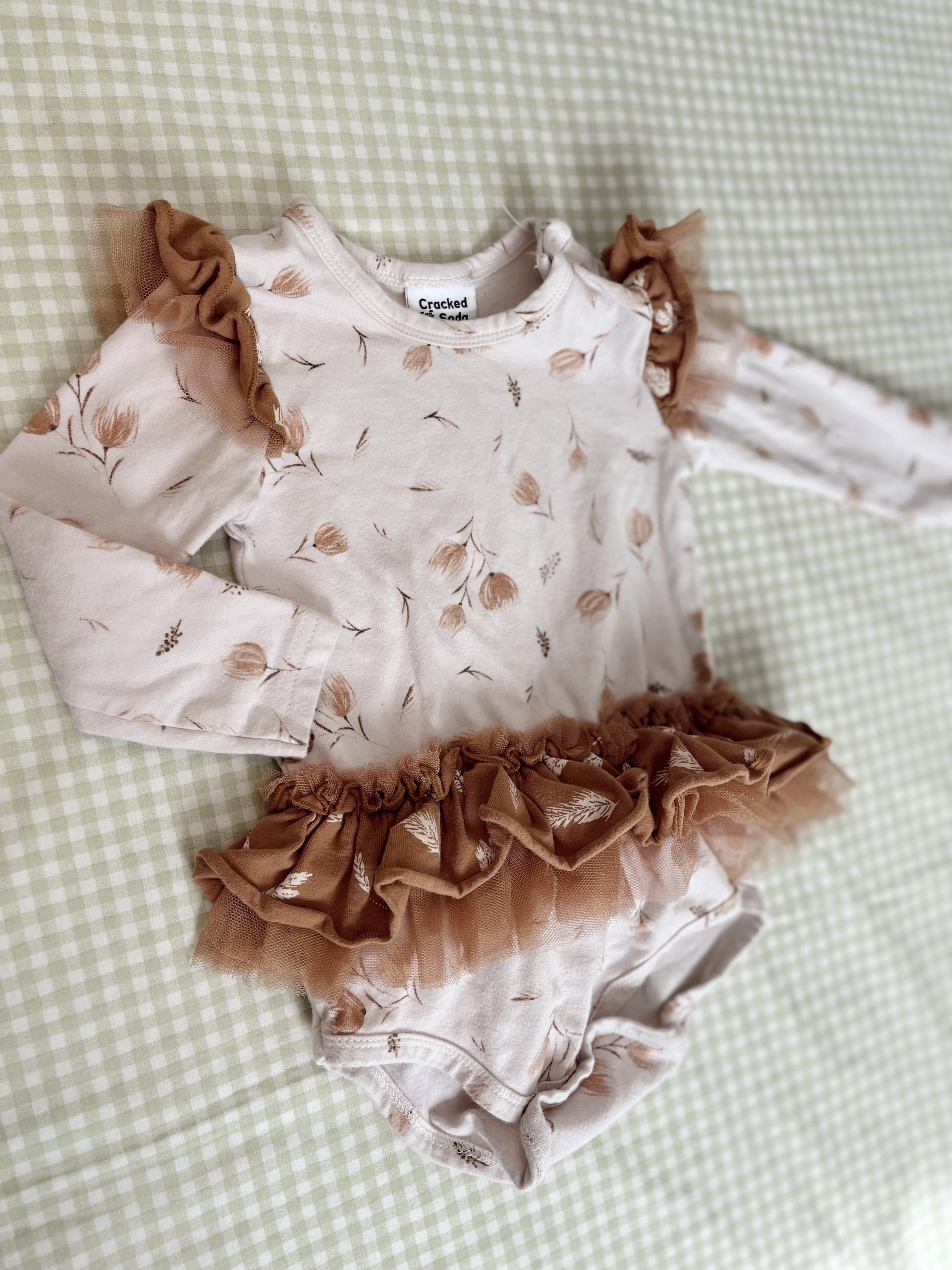 CRKD SODA frills bodysuit