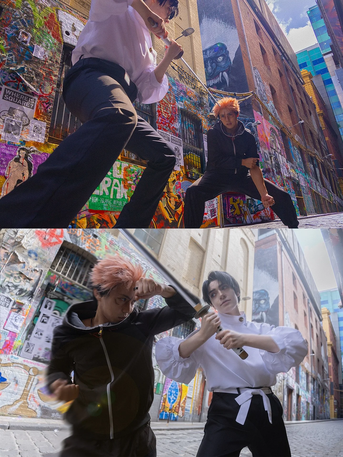 &ldquo;I&rsquo;ll protect my friends, no matter what&rdquo;

Yuji vs Yuta Cosplay from Jujutsu Kaisan 

Yuta @ritsukoroi 
Yuji @dat.sliceoflife 
Photog @itsgaki666 

🚨Content made by Humans🚨
#jujutsukaisan #jjk #jujutsukaisancosplay #jjkcosplay