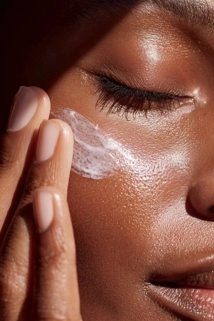 women with eye cream