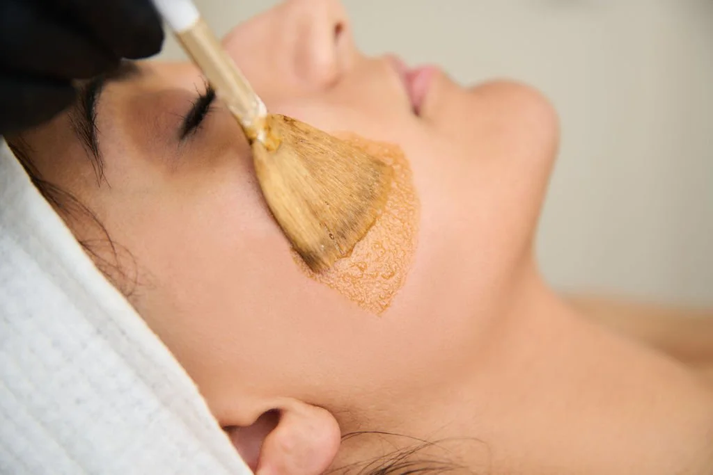 pumpkin face mask with brush