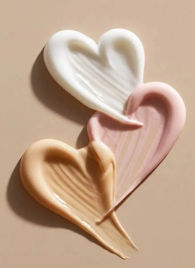 skincare heart creams