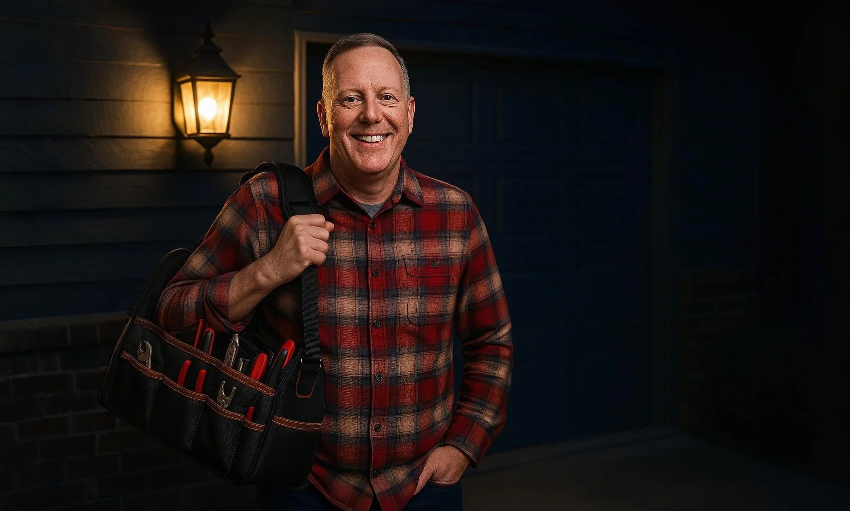 Owner of Dolphin Appliance with his repair tools, providing appliance repair services in Edmond, OK