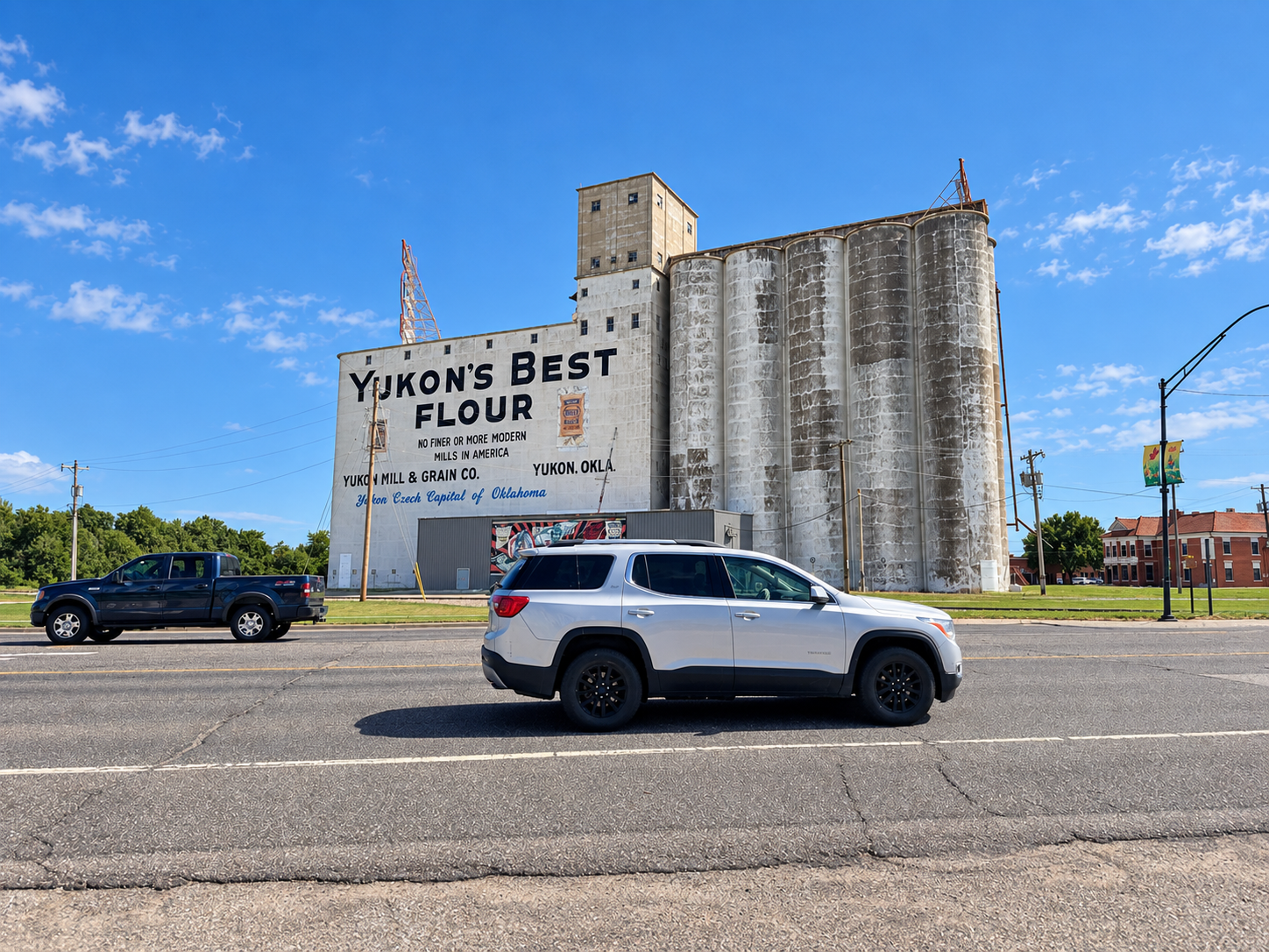 Historic Yukon, Oklahoma landmark representing the community served by Dolphin Appliance