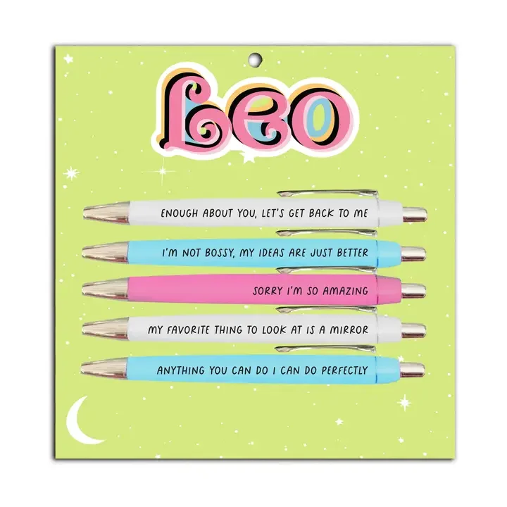 Leo Pen Set – Funny Astrology Gift