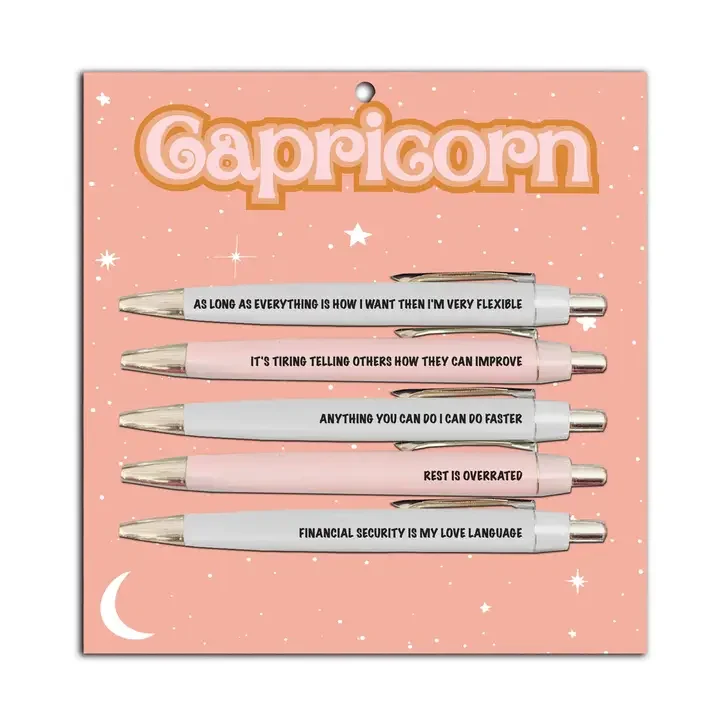 Capricorn Pen Set – Funny Astrology Gift