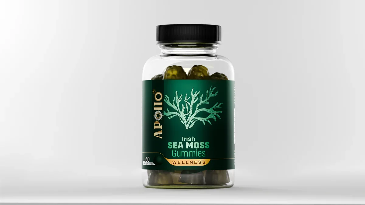 Apollo Irish Sea Moss Gummies – Green Apple
