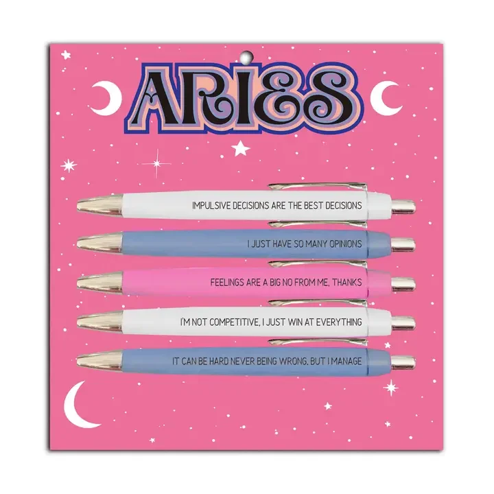 Aries Pen Set – Funny Astrology Gift