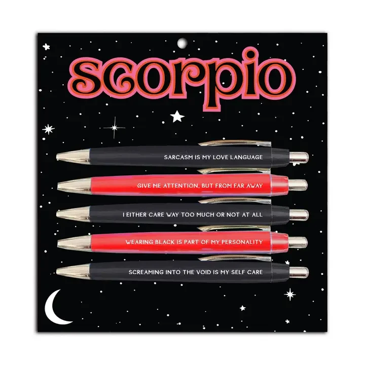 Scorpio Pen Set – Funny Astrology Gift