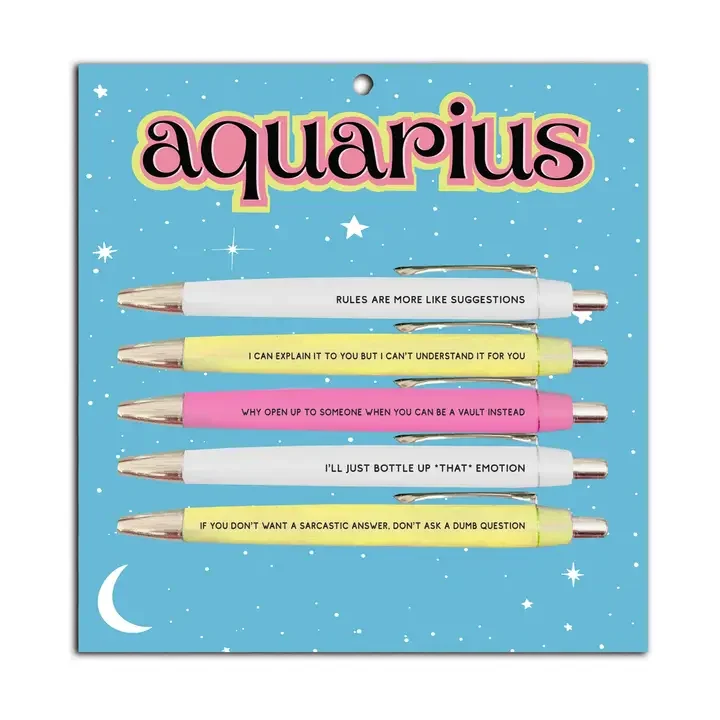 Aquarius Pen Set – Funny Astrology Gift