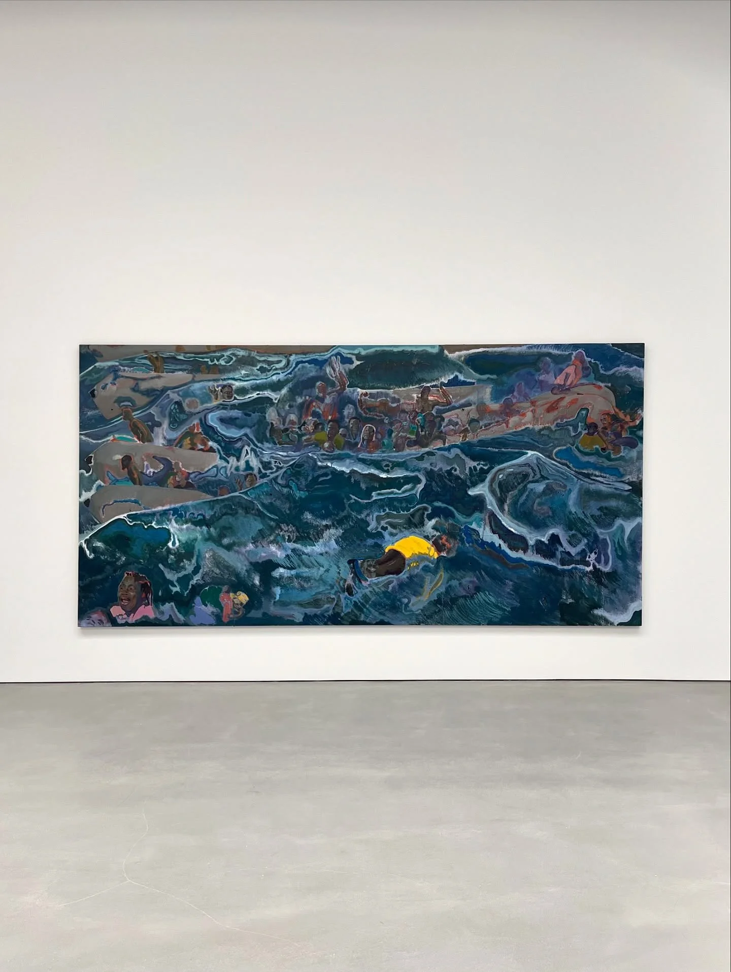 I had the pleasure of visiting Michael Armitage&rsquo;s first solo exhibition with #DavidZwirner at their new gallery space in Chelsea, &lsquo;Crucible&rsquo;.

In this series, Armitage reflects on the complexities of migration&mdash;drawing from bot