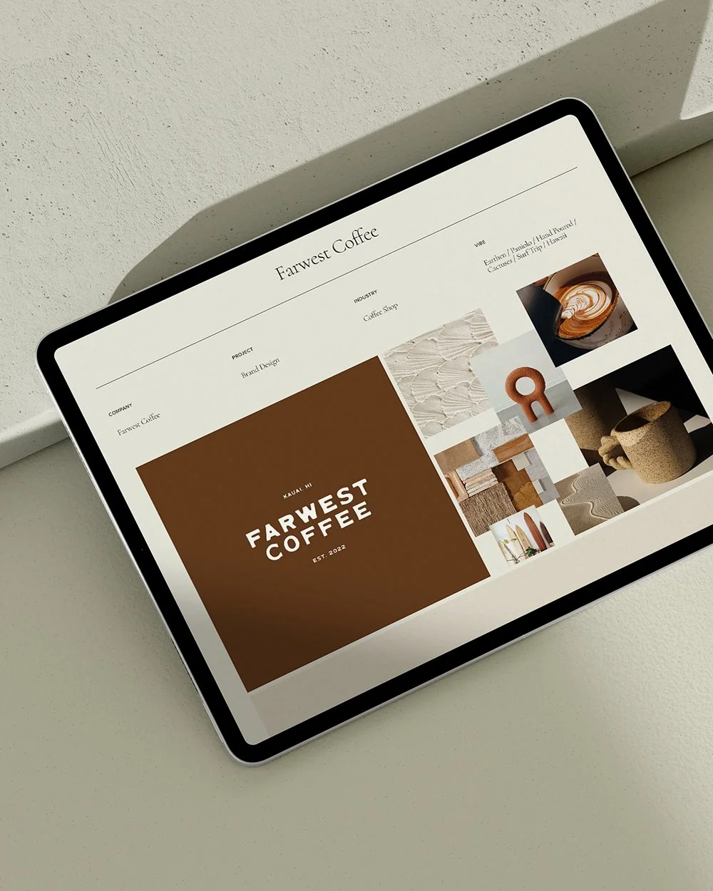 brand identity and website design for a coffee shop in kauai hawaii by forma made