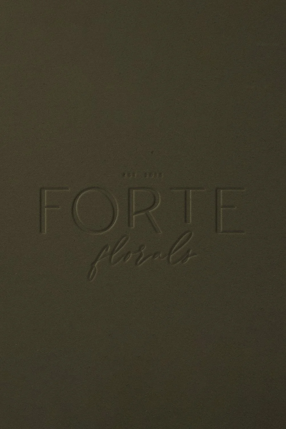brand identity design logo by forma made for a florist named forte florals