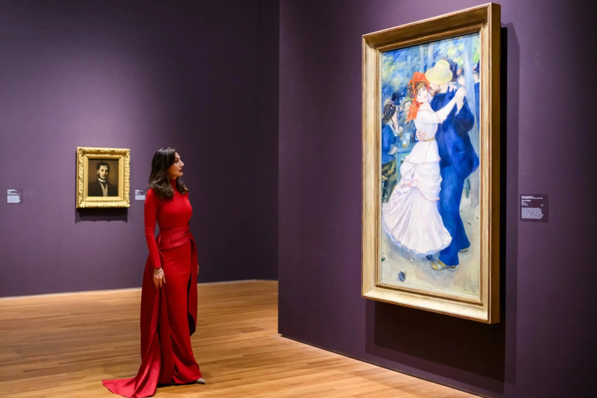 With Impressionist Artwork, Dance at Bougival by Pierre-Auguste Renoir
