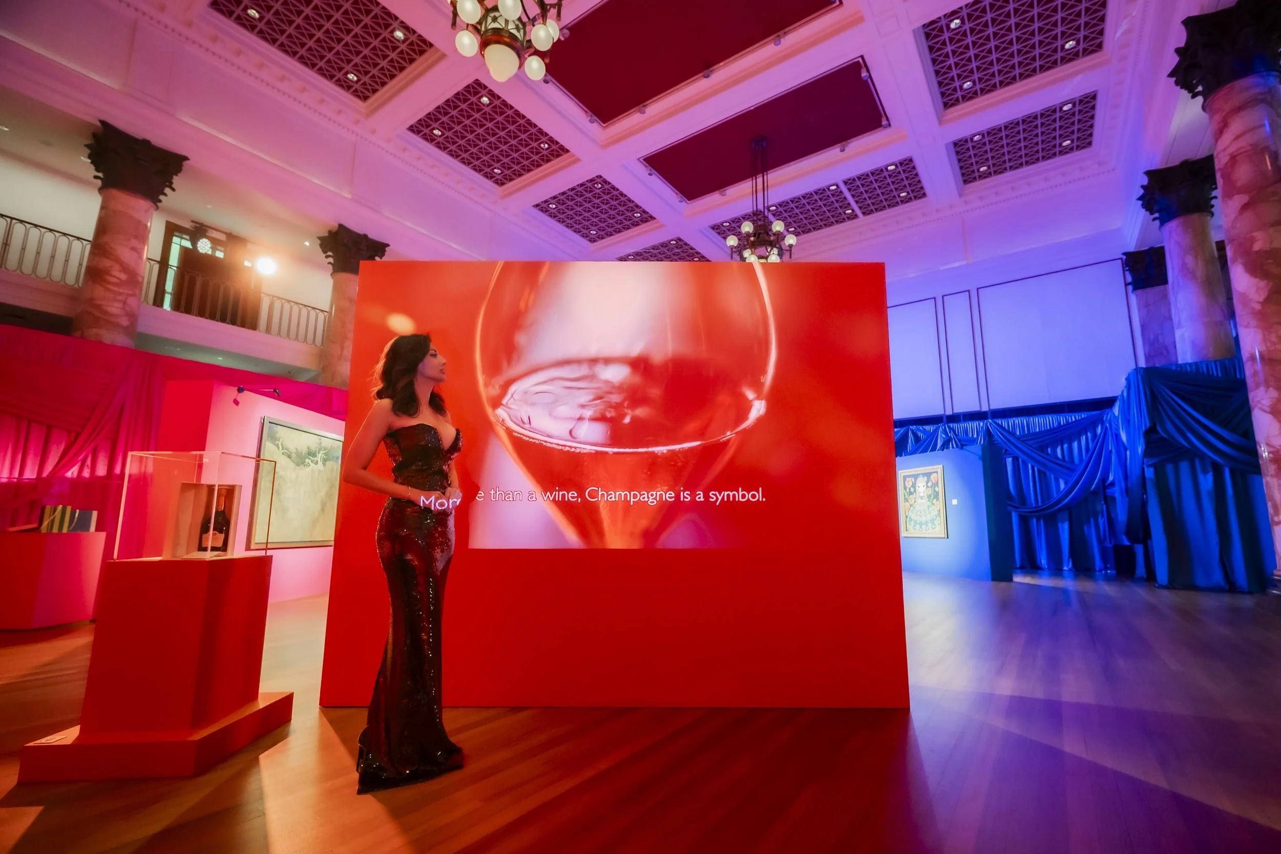 Supporting partners at the 10th Anniversary of National Gallery Singapore // with Champagne Taittinger