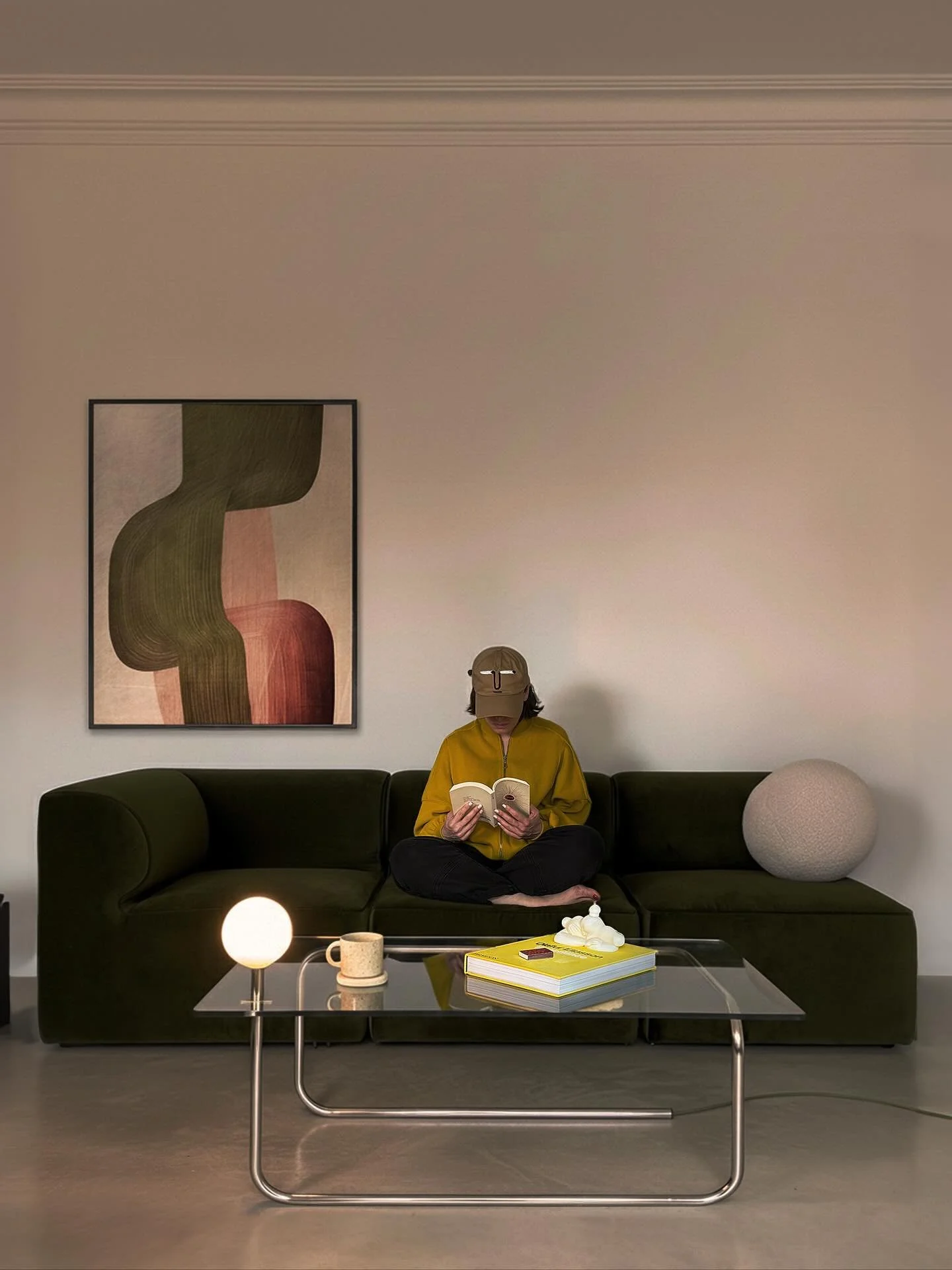 Colder days call for slower moments&mdash;tea, a good book, and a little glow ✨☕📖
.
Featuring the Glow Coffee Table and @dissii in her beautiful home 
.
#bauhaus #furnituredesign #designstudio #GlowCoffeeTable #CozyCorners #DesignForLiving