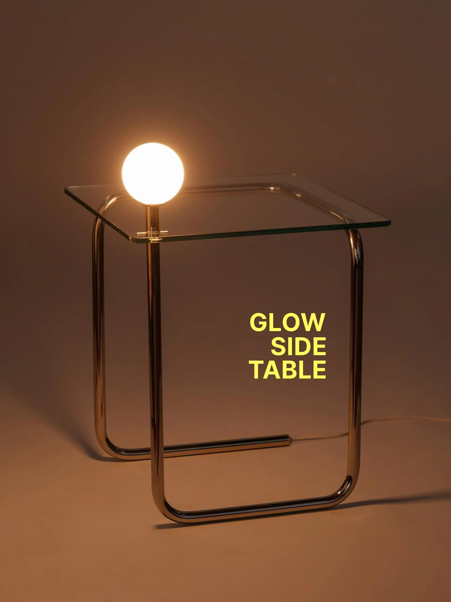 Last shot from this moody photoshoot ✨ Meet the Glow Side Table &mdash; the baby sibling of the Glow Coffee Table. With left and right versions, it brings balance and character to either side of your sofa or bed.
.
You can shop all of our tables, as 