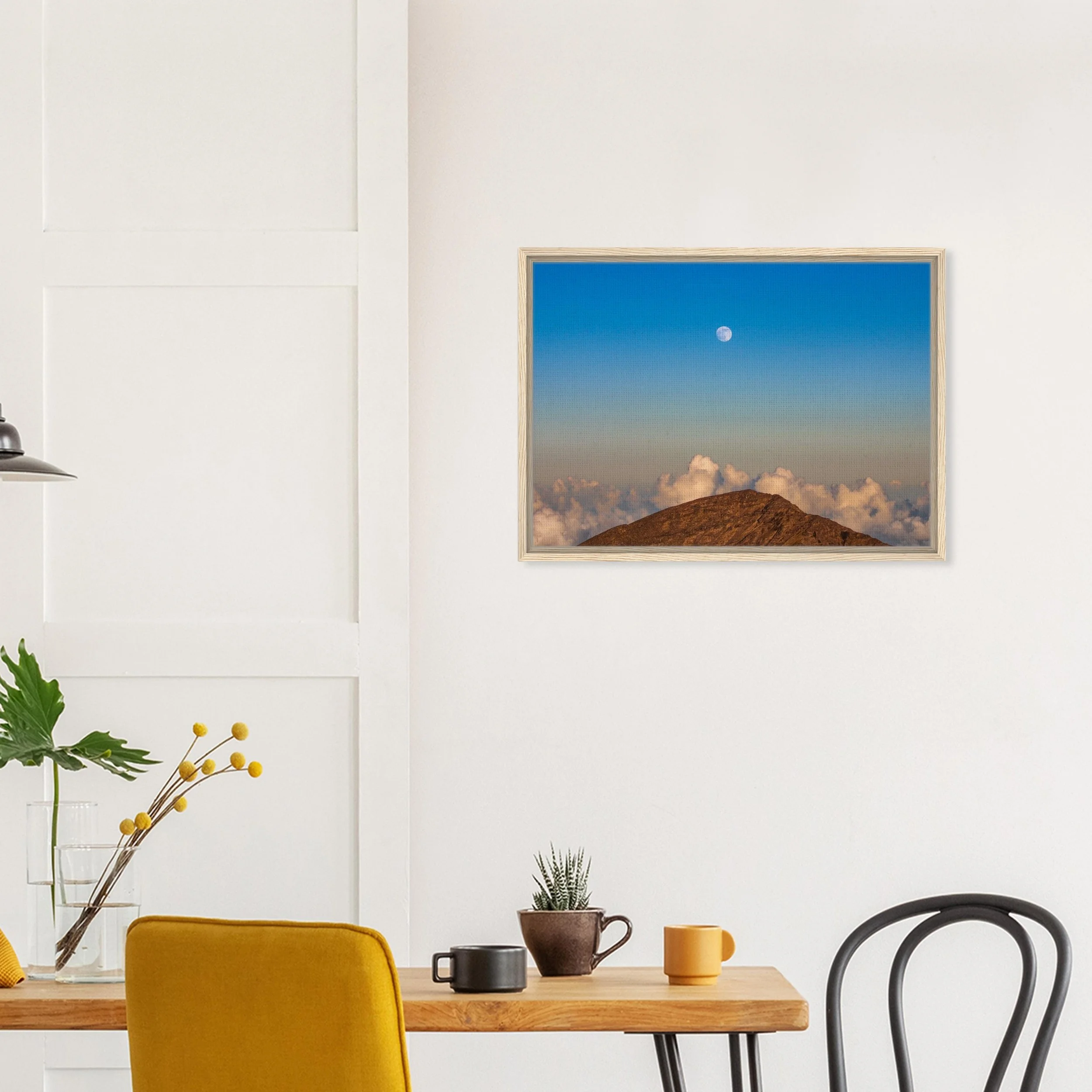 Haleakala Moon - Framed Canvas Print Mockup - Natural Wood Frame - 20x28 inch size - Chrysalis Design Studio - Maui Photography.jpeg