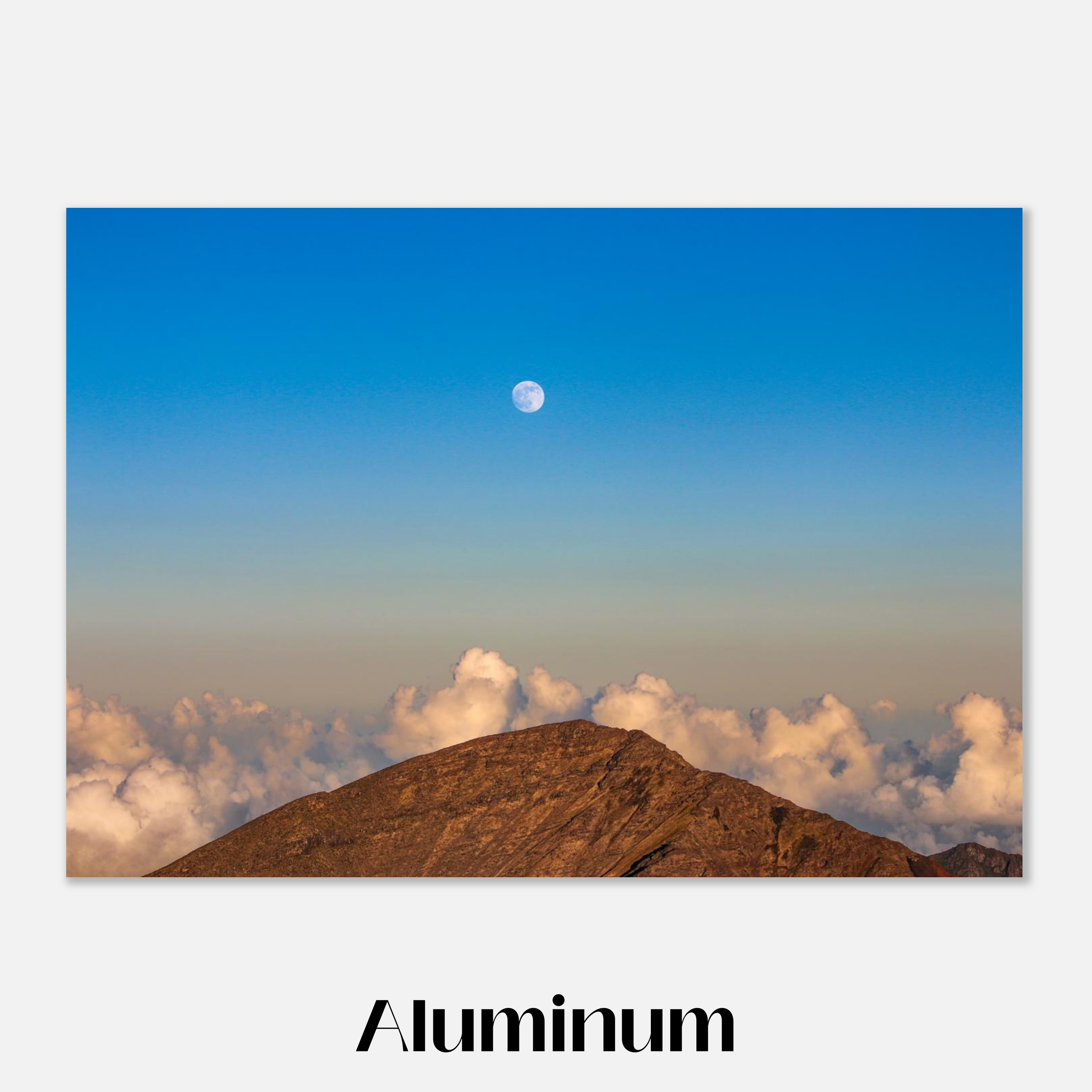 Haleakala Moon - Aluminum Print Mockup - 28x40 inch size - Chrysalis Design Studio - Maui Photography - Labeled.png