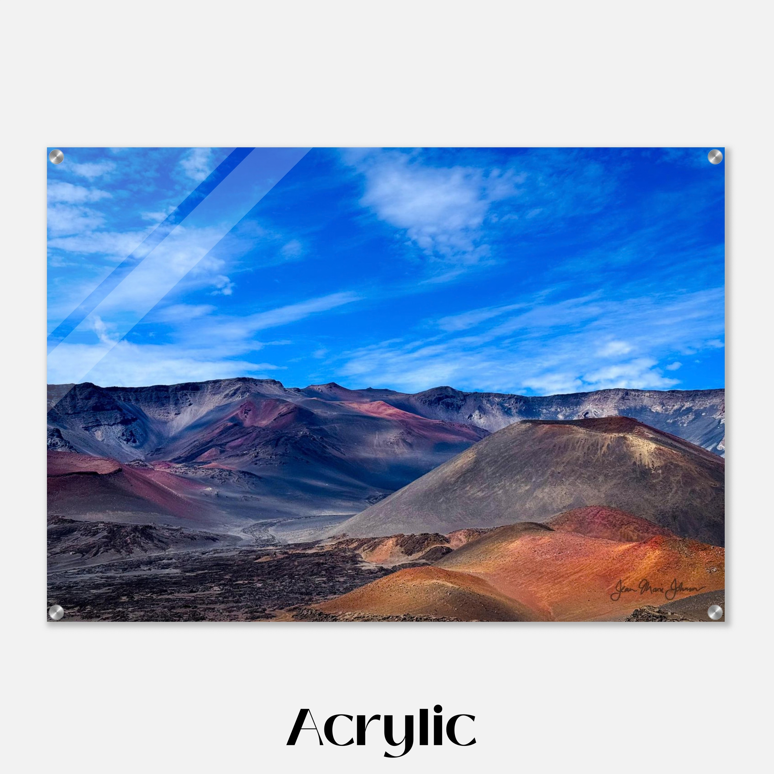 Haleakala's Canvas - 28x40 Inches Acrylic Mockup - Chrysalis Design Studio - Maui Photography by Jean Marie Johnson.png