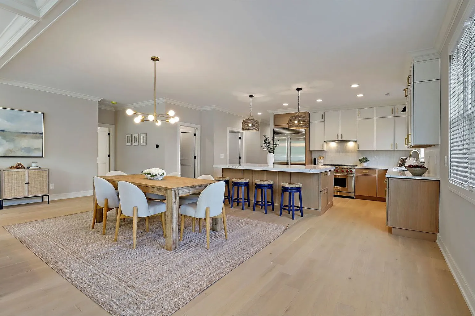 Slim White Oak, Slim Dove White Kitchen Cabinets in Skokie, IL