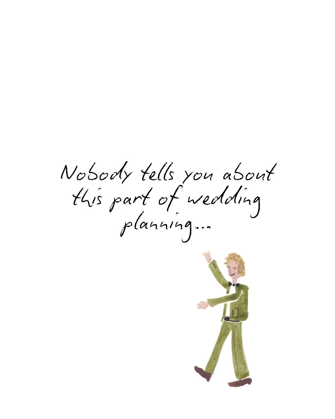 Just so you know&hellip;I DO care about that perfect green 😉 

Okay, so how do we create a wedding that feels like you? Luckily for you, we can do this in a number of ways.

1. Live illustration&hellip;while you&rsquo;re off having your photos taken
