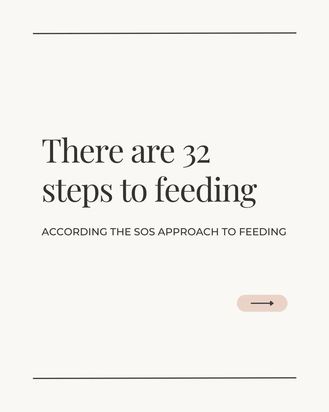 Friday facts: Feeding can be an extremely difficult process for some children. It&rsquo;s a major cause of stress for some families. According to the SOS approach to feeding, there are 32 steps that children have to progress through on their way to e