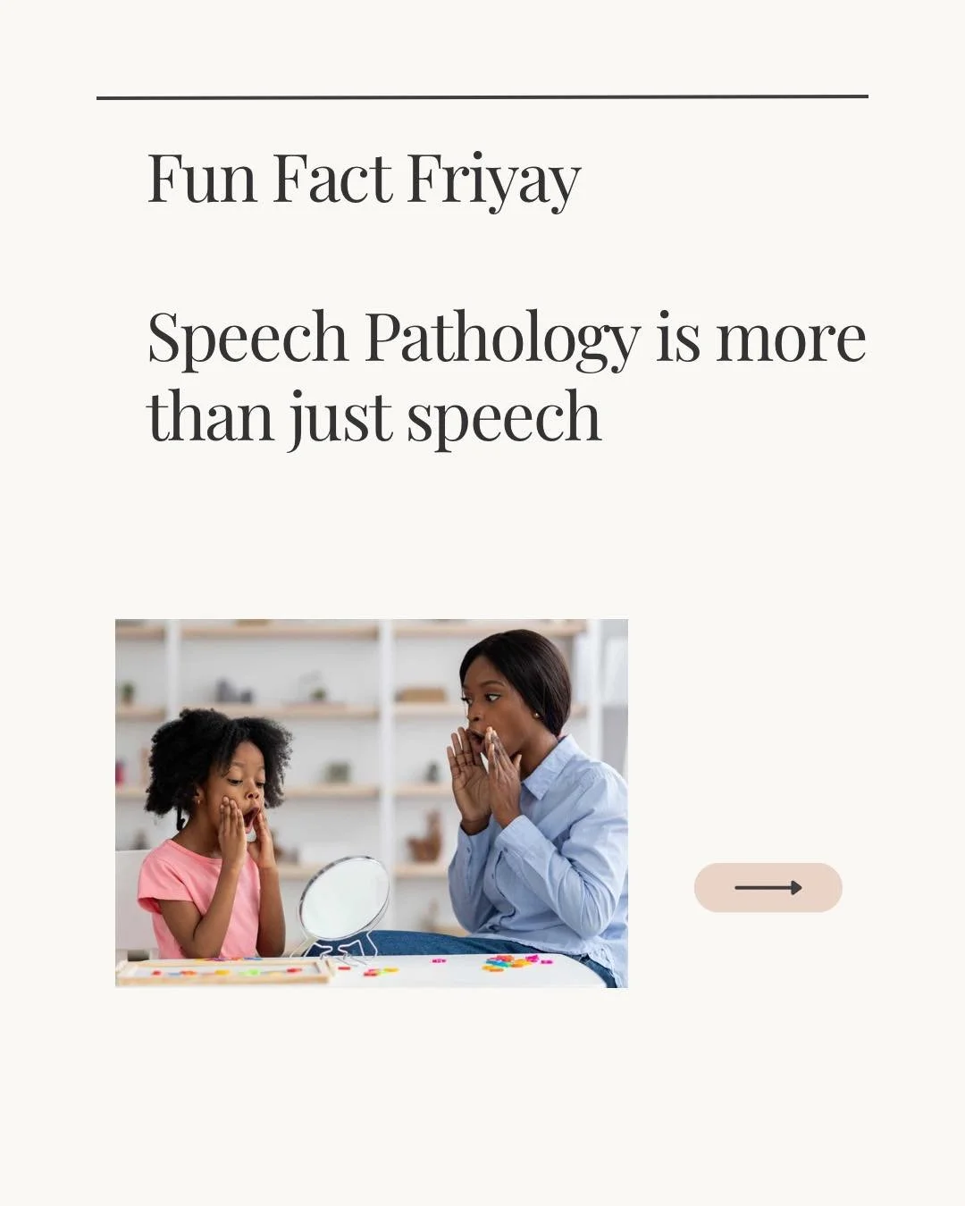 Speech pathology is much more than working on lisps! 🗣️ 🌟 

 Assessment, intervention, advocacy and working with parents, carers, teachers is also a big part of our role. ❤️ 

#speechlanguagepathology #speechtherapist #speech #speechandlanguage #sp