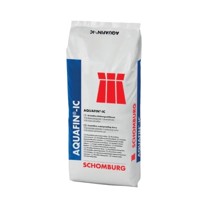 Bag of Schomburg Aquafin-IC waterproofing slurry