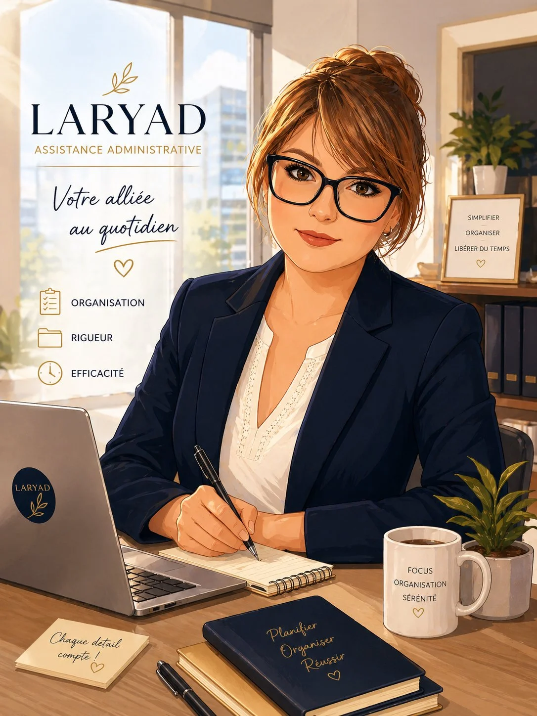 Entreprise LARYAD basé a Bruay sur l'escaut prés de Valenciennes, qui propose ses service d'aide administratif et de conseil en entreprise pour la mise en place de procédure qualité.
