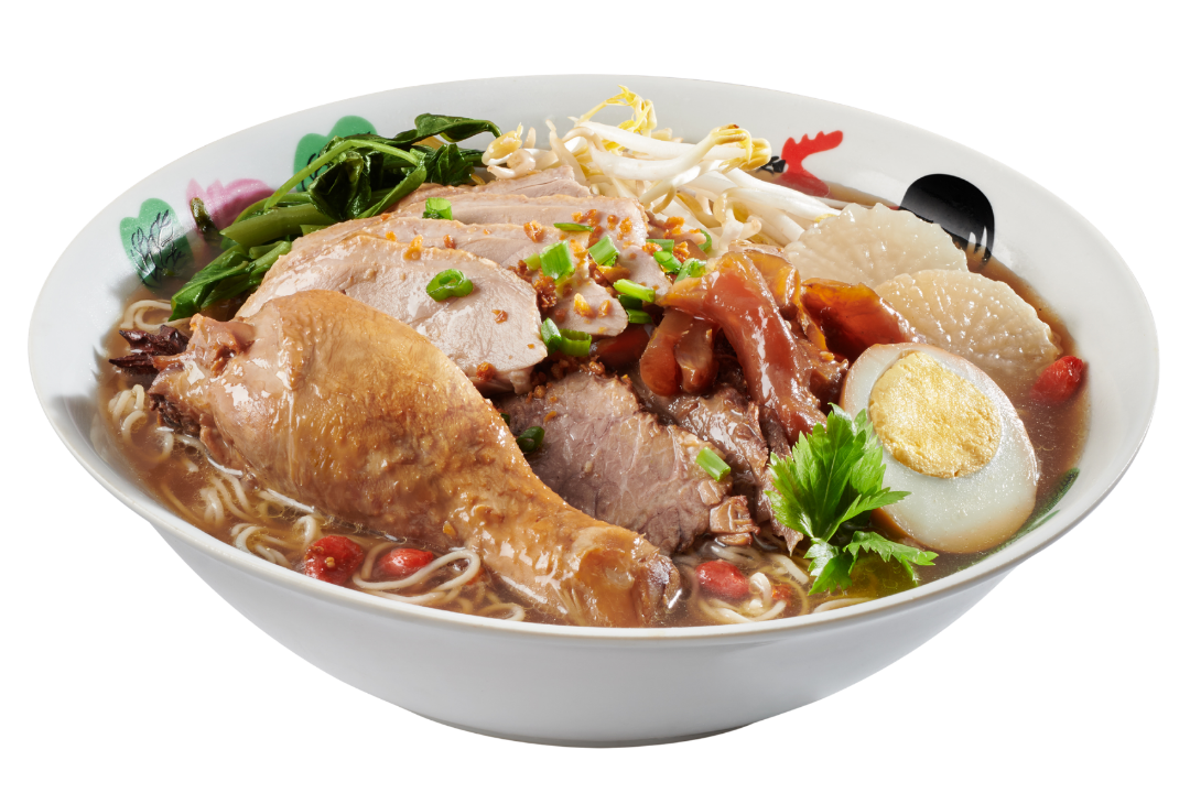 Three Treasures Noodle Soup 至尊三宝汤卤面