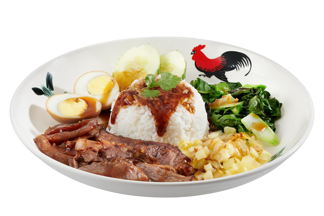Braised Beef Leg Rice 卤牛脚饭