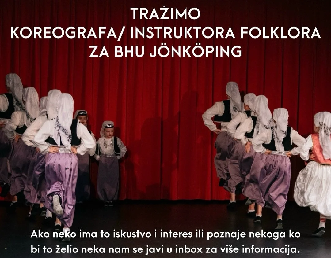 ‼️ TRAŽIMO NOVE KOREOGRAFE/ INSTRUKTORE FOLKLORA ‼️ 🇧🇦💃🏻 Molimo podijelite dalje! #bjujonkoping #folklor #bosnafolklor #bosnafolkdans #budidionas