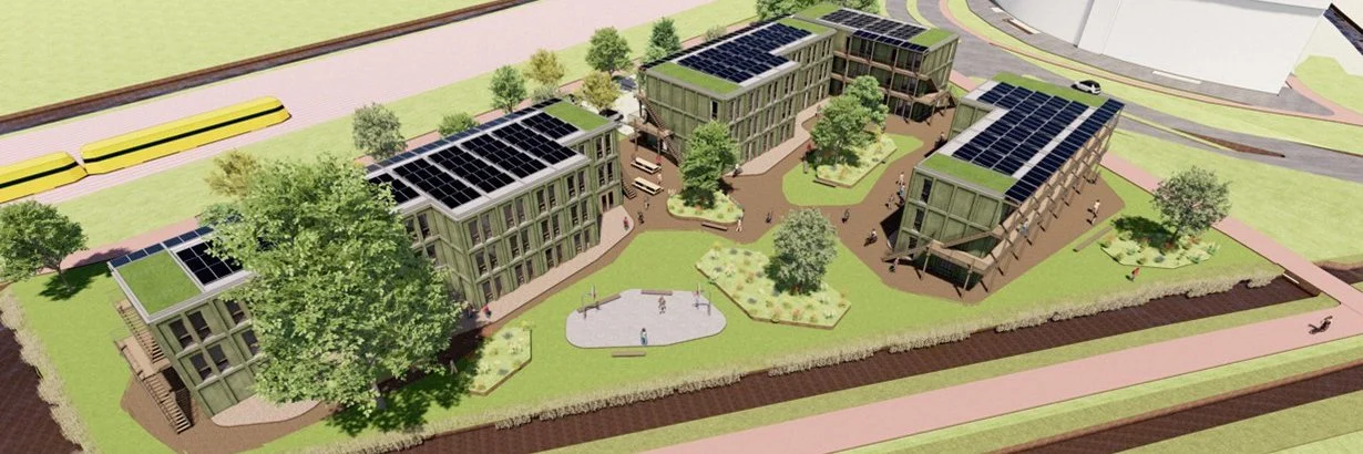 75 tijdelijke woningen Gooimeerlaan in Leiden