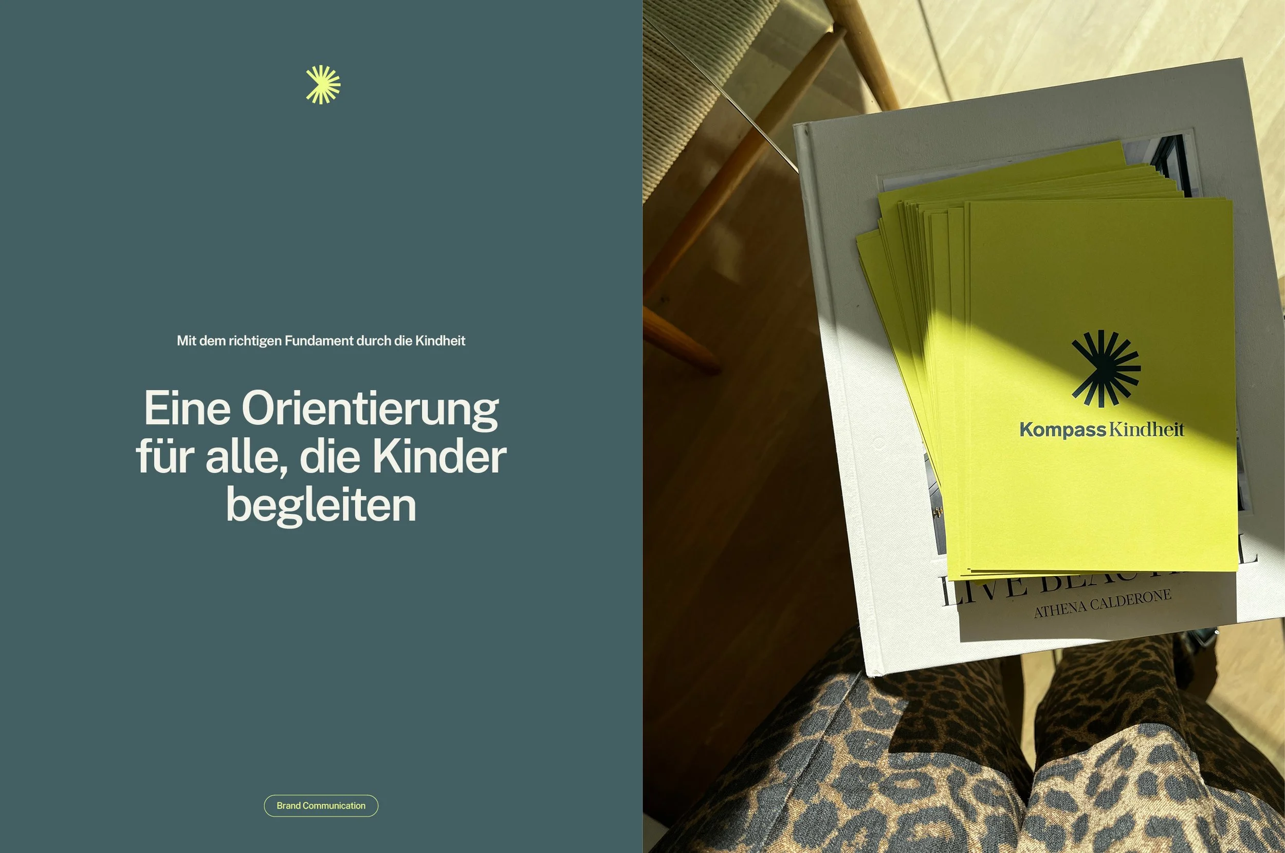 Stationary Flyer Design für Kompass Kindheit von Jule Schöpplein