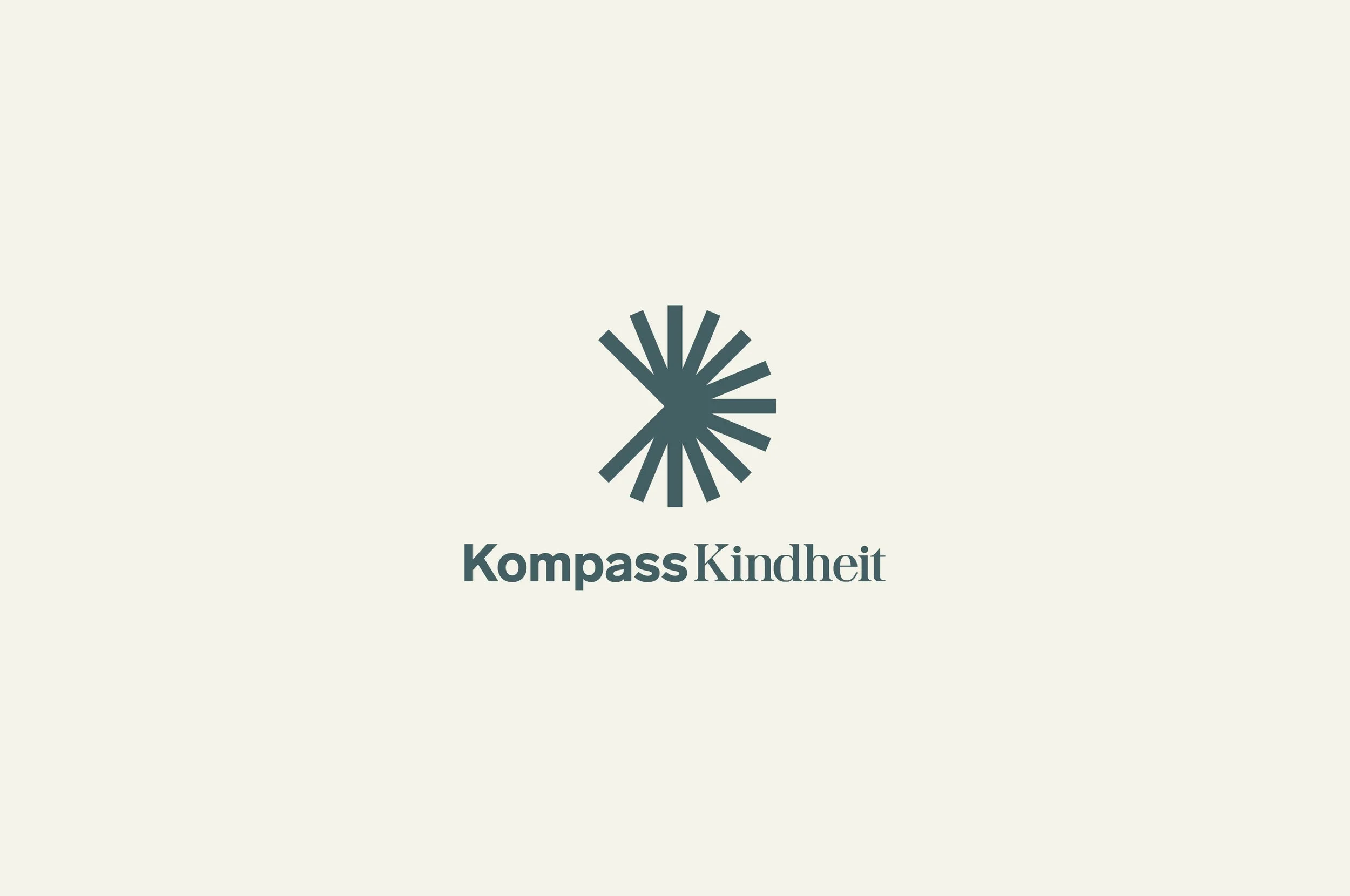 Logo Design, minimalistisch und klar, Kompass Kindheit von Oskar Jenni