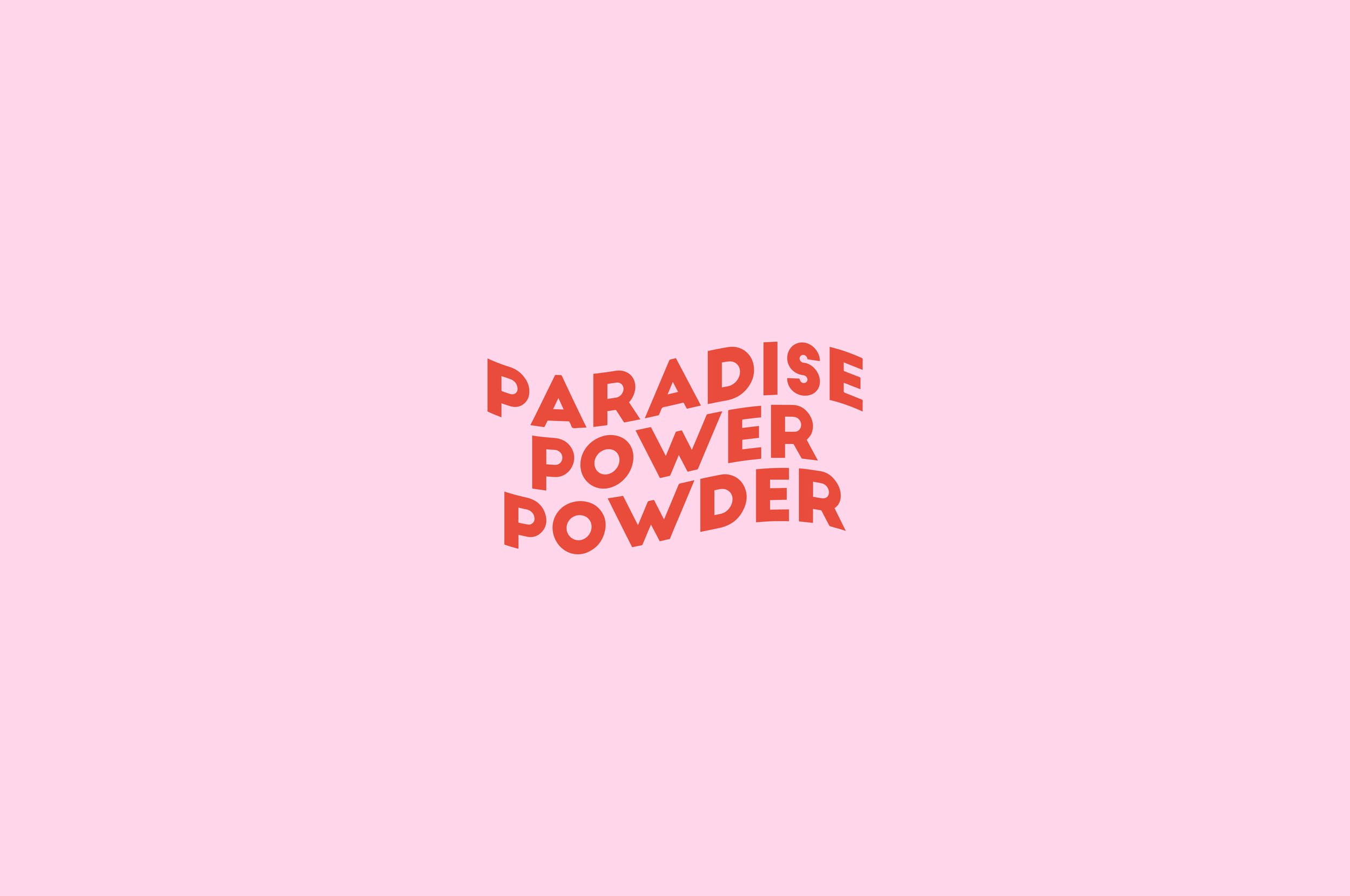Logo Design Paradise Power Powder