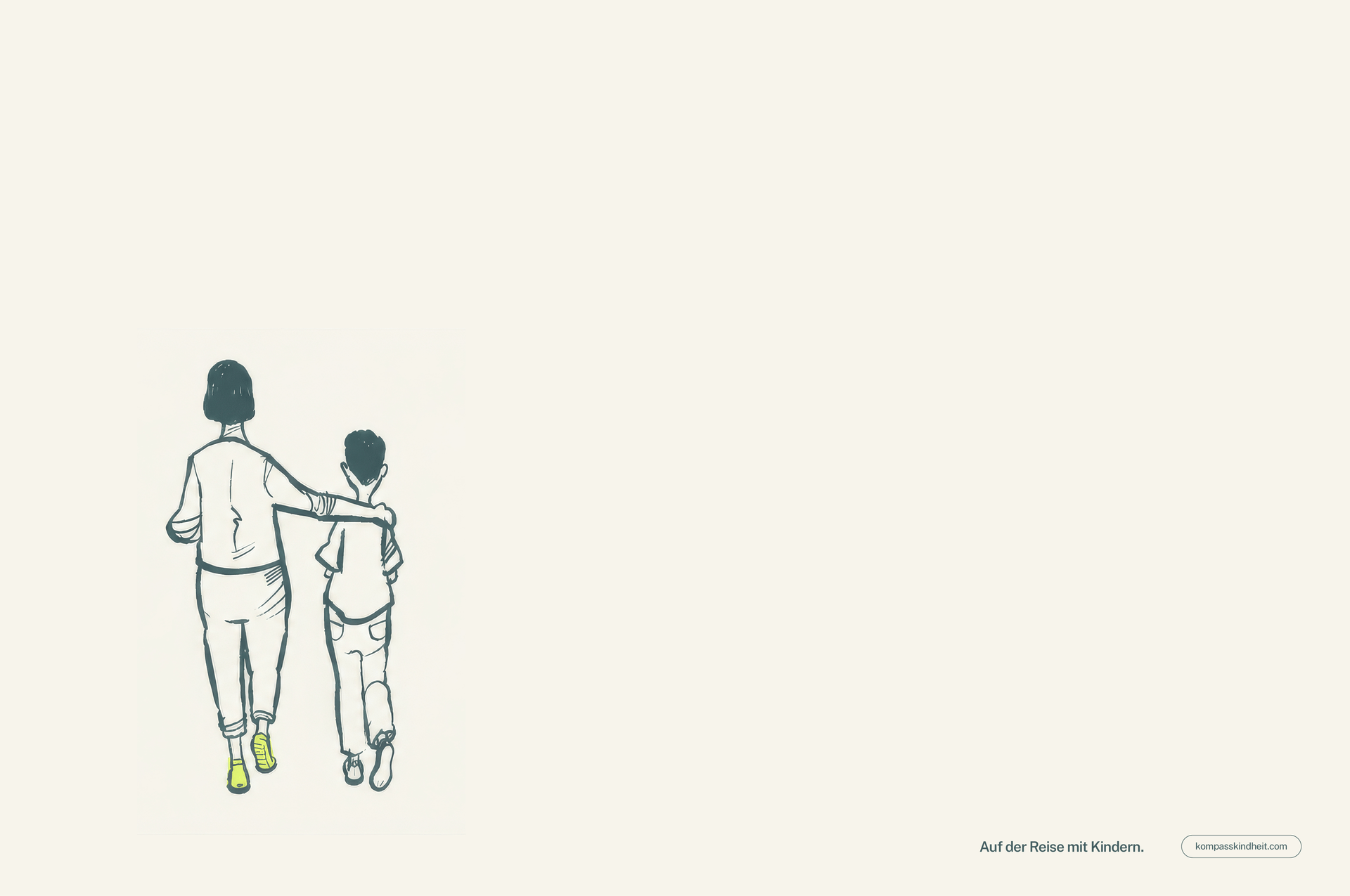 Kompass Kindheit als Orientierung für den Alltag, Illustration von Daniel Müller, Zürich