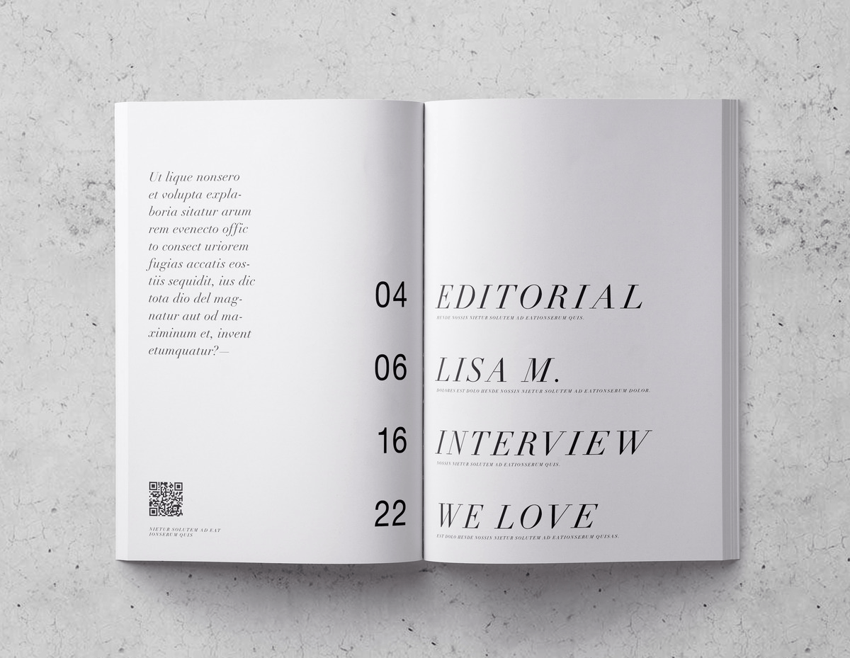 Editorial Design Template for an Online Magazine