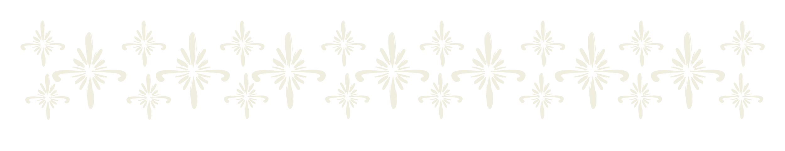 Motivo decorativo con fioriture in colore bianco.