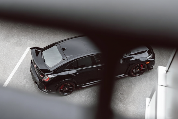Honda Civic Type R vue aérienne