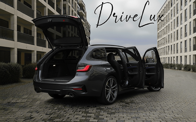 BMW 340d Touring coffre ouvert