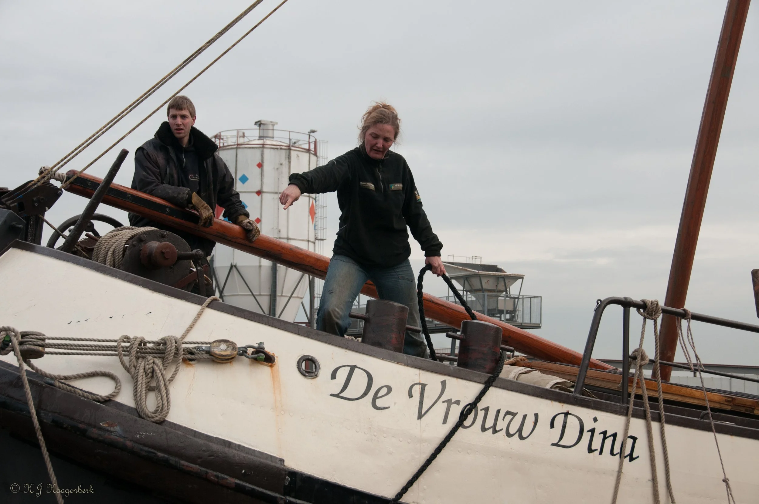 People on "De Vrouw Dina"